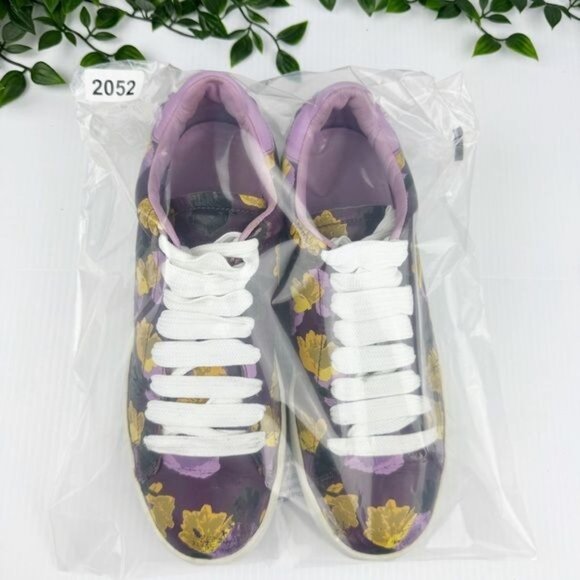 Coach Sneakers low-top platform sneakers Purple Floral 8.5 - Picture 10 of 11